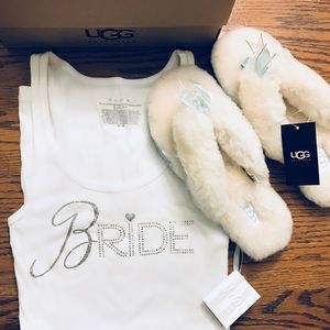 Bridal Ugg Slippers & Tank